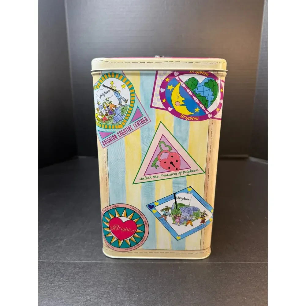 Brighton Brighton Tin Handled Case Unique Retired New